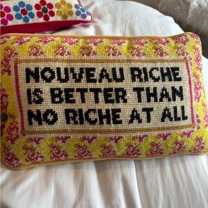 Yellow and Pink Decorative Pillow